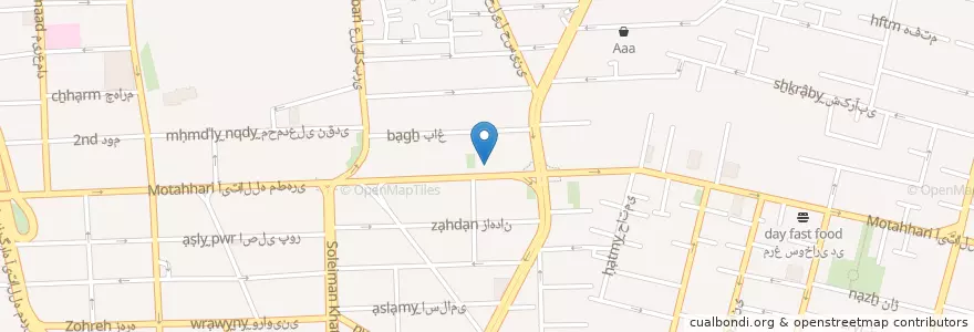 Mapa de ubicacion de بانک انصار en Iran, Téhéran, شهرستان تهران, Téhéran, بخش مرکزی شهرستان تهران.