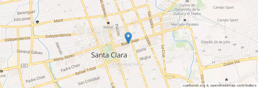 Mapa de ubicacion de Restaurante D' Gustar en 古巴, Villa Clara, Santa Clara, Ciudad De Santa Clara.