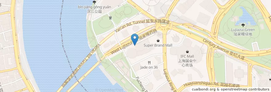 Mapa de ubicacion de Win House en China, Shanghai, Pudong.