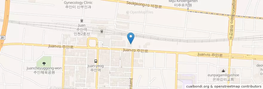 Mapa de ubicacion de AJ 렌터카 인천지점 (AJ Rentacar) en Güney Kore, 인천, 미추홀구.