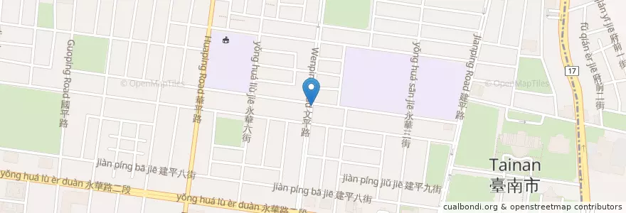 Mapa de ubicacion de 茂爸的店 en Тайвань, Тайнань, 安平區.