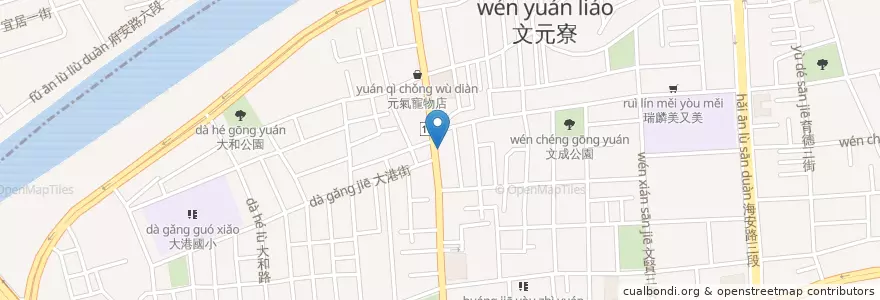 Mapa de ubicacion de 小唐簡餐 en Taiwan, Tainan, 北區.