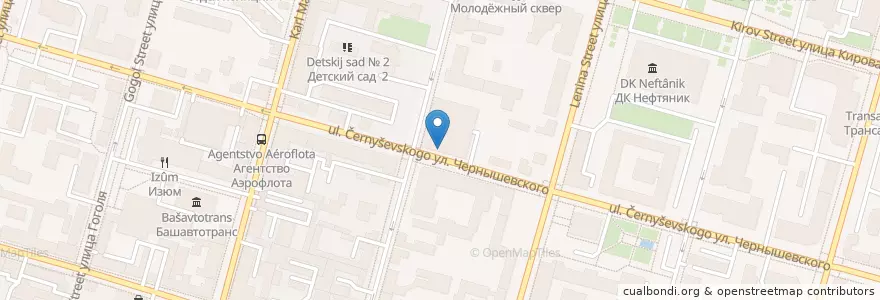 Mapa de ubicacion de Шерлок Холмс en 러시아, Приволжский Федеральный Округ, Башкортостан, Городской Округ Уфа.