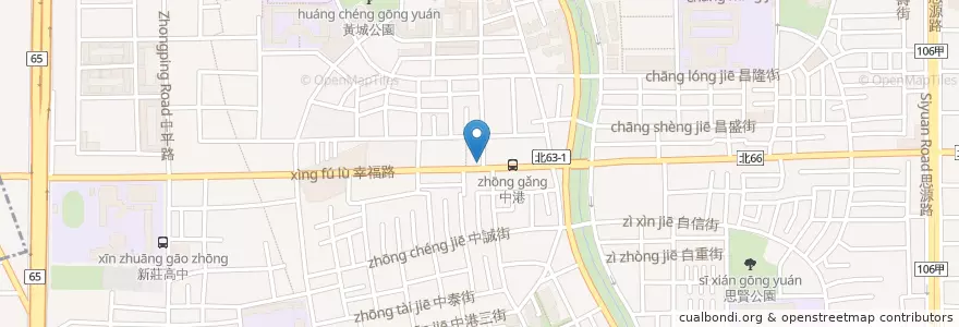 Mapa de ubicacion de 85度C en Taiwan, 新北市, 新莊區.
