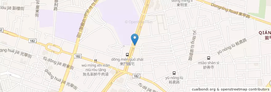 Mapa de ubicacion de 元大證券 en Taiwan, Tainan, Distretto Orientale.