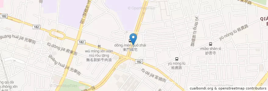 Mapa de ubicacion de 福島串燒 en 臺灣, 臺南市, 東區.