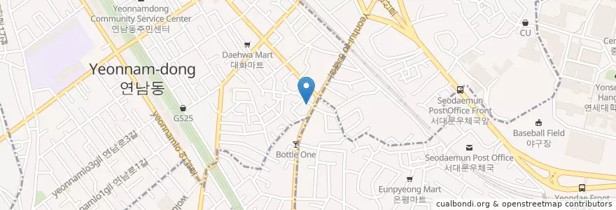 Mapa de ubicacion de Craft One en Güney Kore, Seul, 마포구.