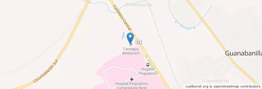 Mapa de ubicacion de Camaguy Restaurant en Cuba, Camagüey, Camagüey, Ciudad De Camagüey.