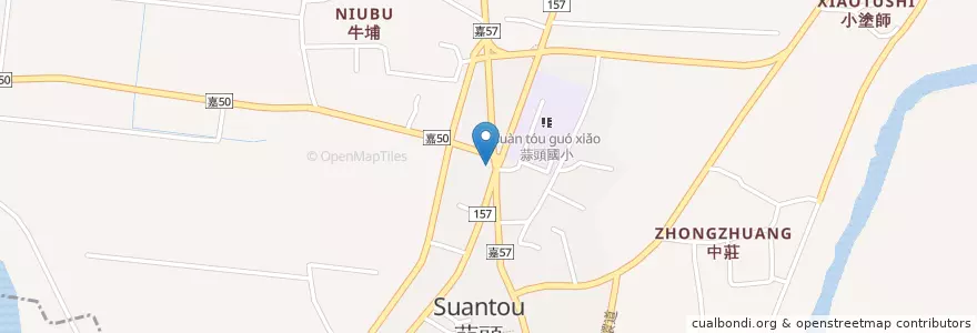 Mapa de ubicacion de 良哥大腸包小腸 en Tayvan, 臺灣省, 嘉義縣, 六腳鄉.