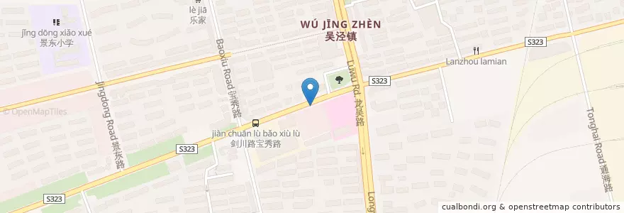 Mapa de ubicacion de 世国烧烤 en چین, شانگهای, مینهانگ.