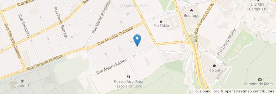 Mapa de ubicacion de Fica Café en Brasil, Región Sudeste, Río De Janeiro, Região Metropolitana Do Rio De Janeiro, Região Geográfica Imediata Do Rio De Janeiro, Região Geográfica Intermediária Do Rio De Janeiro, Río De Janeiro.