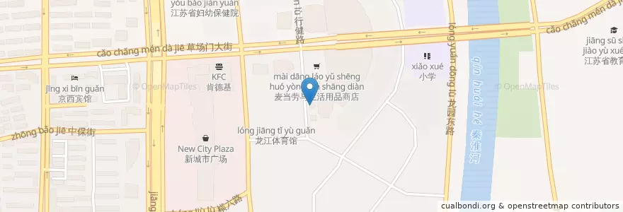 Mapa de ubicacion de 招商银行 en الصين, جيانغسو, نانجينغ, 鼓楼区.