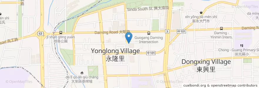 Mapa de ubicacion de 丹尼兒幼兒園 en 台湾, 台中市, 大里区.