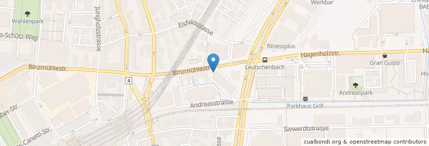 Mapa de ubicacion de BP Emil Frey Zürich Nord en Suisse, Zurich, District De Zurich, Zurich.