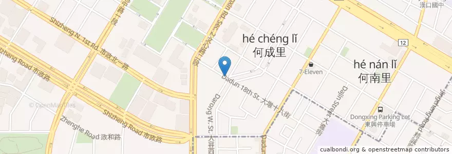 Mapa de ubicacion de All Lovely Food Cafe en 台湾, 台中市.