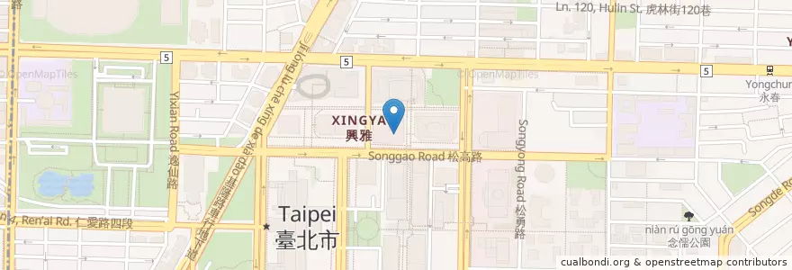 Mapa de ubicacion de iPasta en 臺灣, 新北市, 臺北市, 信義區.