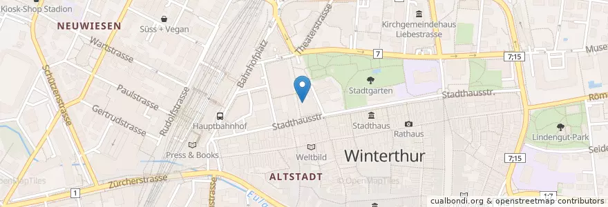 Mapa de ubicacion de Villa Duchessa en İsviçre, Zürih, Bezirk Winterthur, Winterthur.