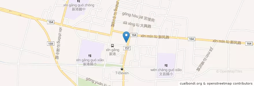Mapa de ubicacion de 盛香珍喜餅 en Taiwan, Taiwan Province, Chiayi County, Xingang Township.