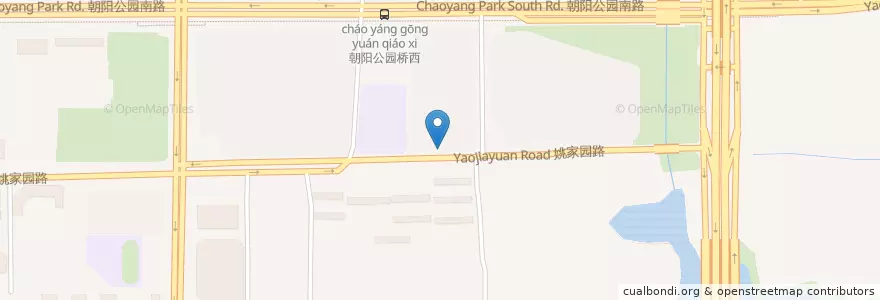 Mapa de ubicacion de Culiang Ren Jia en China, Peking, Hebei, 朝阳区 / Chaoyang.