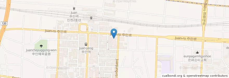 Mapa de ubicacion de 파스쿠찌 (Caffe Pascucci) en 韩国/南韓, 仁川廣域市, 彌鄒忽區.