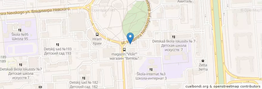 Mapa de ubicacion de Гвозди №1 en Russie, District Fédéral Central, Oblast De Voronej, Городской Округ Воронеж.