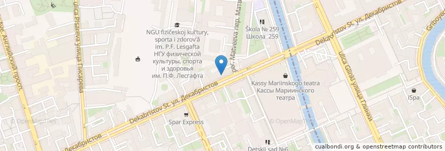 Mapa de ubicacion de Уют en Russland, Föderationskreis Nordwest, Oblast Leningrad, Sankt Petersburg, Адмиралтейский Район.