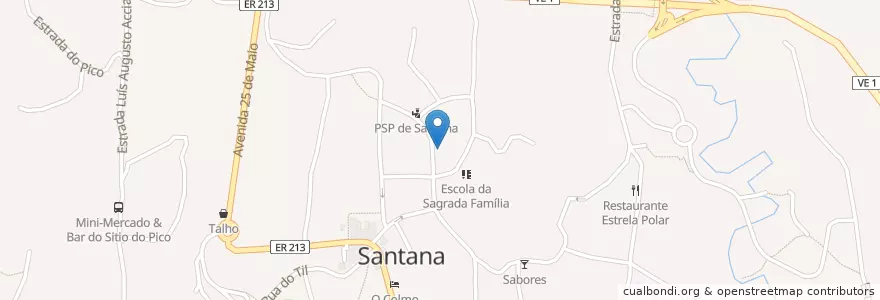 Mapa de ubicacion de Biovetnatura en 葡萄牙, Santana, Santana.