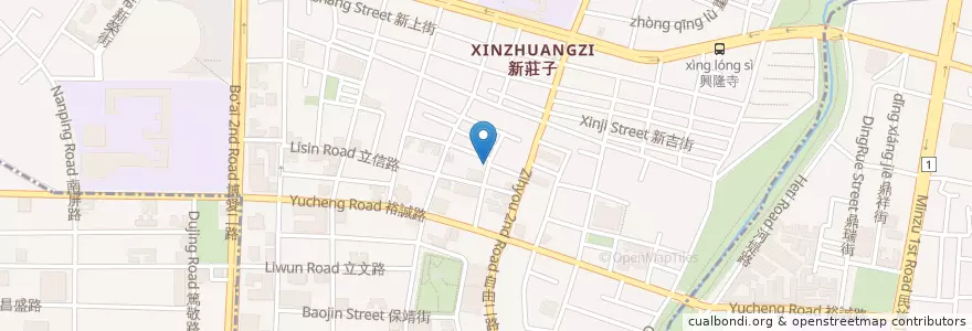 Mapa de ubicacion de 藍泉加水站 en Taiwan, Kaohsiung, Zuoying.