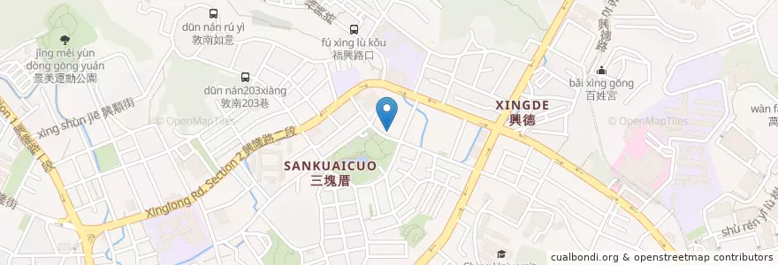 Mapa de ubicacion de 邱家鹽酥雞 en Taiwán, Nuevo Taipéi, Taipéi, 文山區.