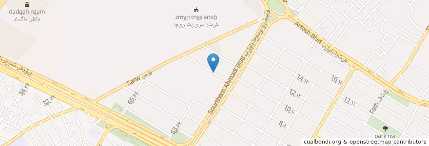 Mapa de ubicacion de شیرخوارگاه en 伊朗, استان فارس, شهرستان شیراز, بخش مرکزی, شیراز.
