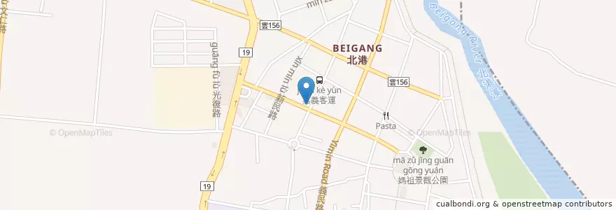 Mapa de ubicacion de 第一銀行 en Tayvan, 臺灣省, 雲林縣, 北港鎮.