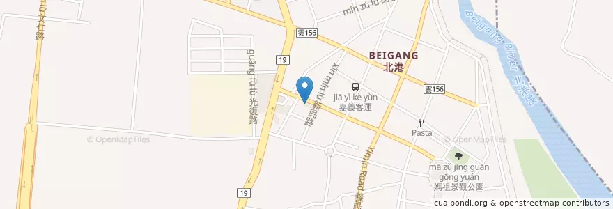 Mapa de ubicacion de 統聯客運 en Taiwan, 臺灣省, 雲林縣, 北港鎮.