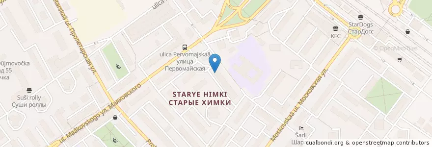 Mapa de ubicacion de Профессионал en روسيا, Центральный Федеральный Округ, محافظة موسكو, Городской Округ Химки.