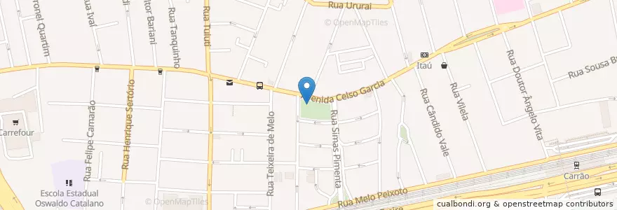 Mapa de ubicacion de Biblioteca Pública Hans Christian Andersen en البَرَازِيل, المنطقة الجنوبية الشرقية, ساو باولو, Região Geográfica Intermediária De São Paulo, Região Metropolitana De São Paulo, Região Imediata De São Paulo, ساو باولو.