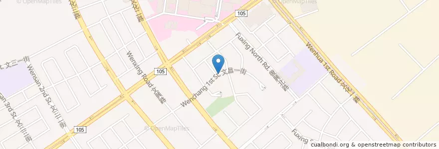 Mapa de ubicacion de 金松門素菜餐廳 en Taïwan, Taoyuan, 龜山區.