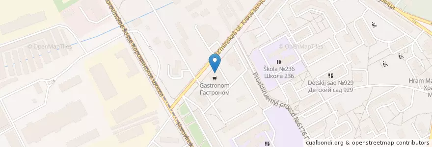 Mapa de ubicacion de Пончики Шаурма en Russie, District Fédéral Central, Moscou, Северный Административный Округ, Дмитровский Район.