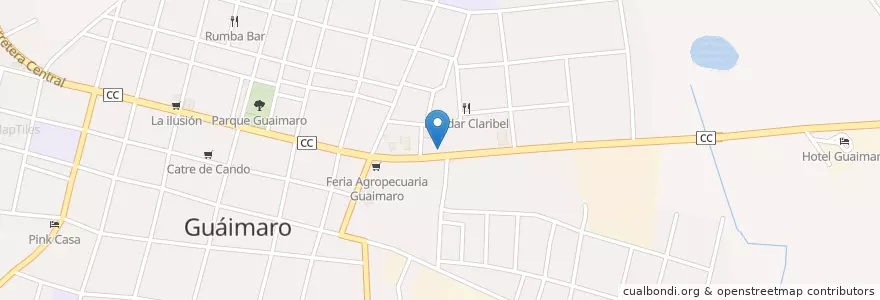 Mapa de ubicacion de Servi-Cupet El Alamo en 쿠바, Camagüey, Guáimaro, Ciudad De Guaimaro.
