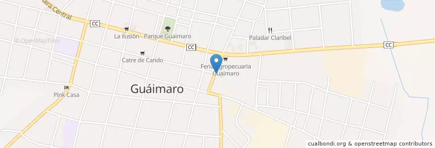 Mapa de ubicacion de Cabaré en Куба, Камагуэй, Guáimaro, Ciudad De Guaimaro.