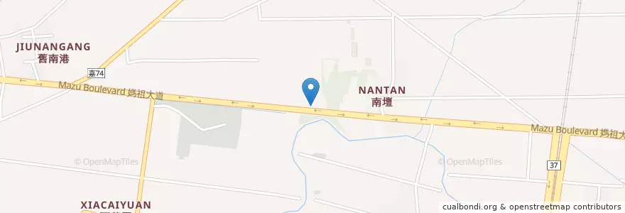 Mapa de ubicacion de 台灣中油 en Taiwan, Taiwan Province, Chiayi County, Xingang Township.