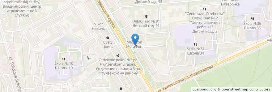 Mapa de ubicacion de Аптечество en Rusia, Distrito Federal Central, Óblast De Vladímir, Городской Округ Владимир.