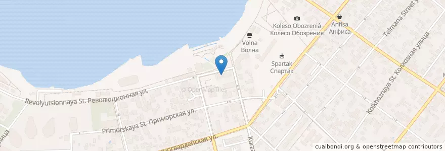 Mapa de ubicacion de Столовая"СССР" en Russia, South Federal District, Krasnodar Krai, Городской Округ Геленджик.