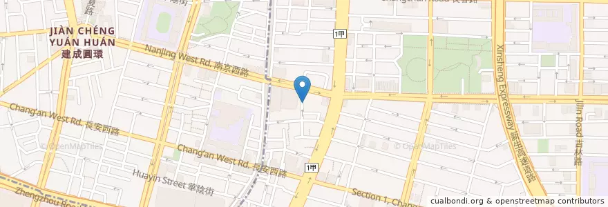 Mapa de ubicacion de 樺慶四川菜 en Taiwan, Nuova Taipei, Taipei, Distretto Di Zhongshan.