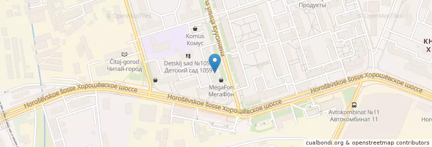 Mapa de ubicacion de Московский кредитный банк en Rusia, Distrito Federal Central, Москва, Северный Административный Округ, Хорошёвский Район.