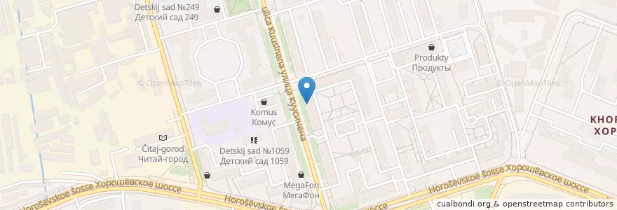 Mapa de ubicacion de ГорЗдрав en Rusia, Центральный Федеральный Округ, Москва, Северный Административный Округ, Хорошёвский Район.