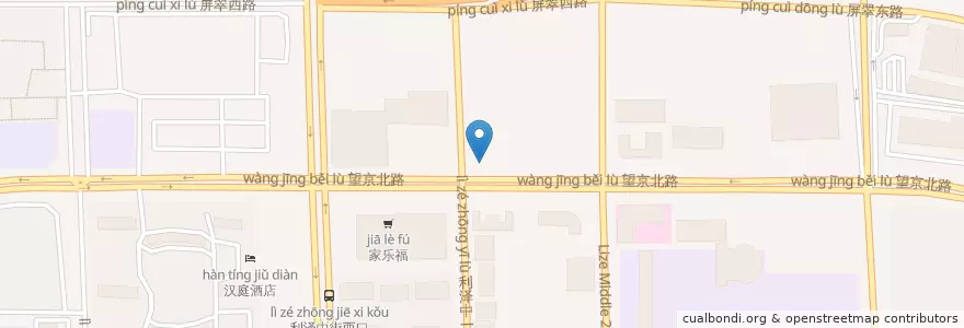 Mapa de ubicacion de 香丰阁酒楼 en الصين, بكين, خبي, 朝阳区 / Chaoyang.