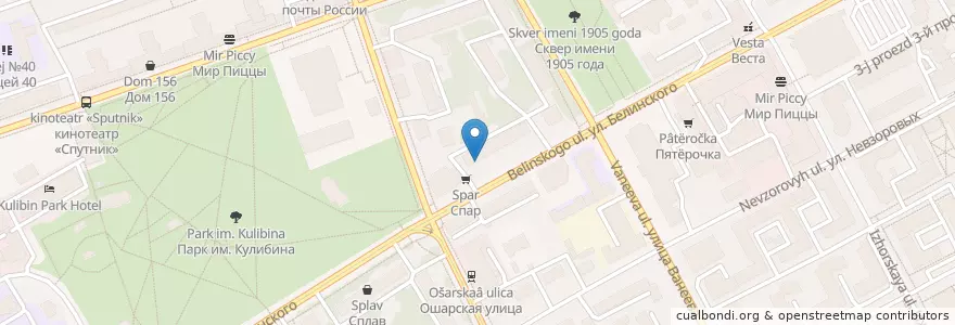 Mapa de ubicacion de Уральский банк реконструкции и развития en Russland, Föderationskreis Wolga, Oblast Nischni Nowgorod, Stadtkreis Nischni Nowgorod.