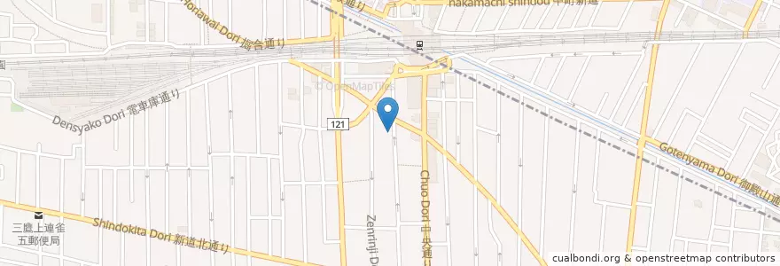 Mapa de ubicacion de 赤鳥居通り駐輪場 en Japan, 東京都.