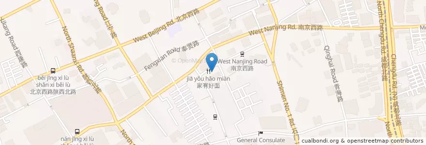 Mapa de ubicacion de 小楊生煎館 en China, Shanghai, Jing'an District.