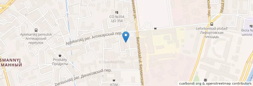 Mapa de ubicacion de А-Мега en Russia, Distretto Federale Centrale, Москва, Центральный Административный Округ, Басманный Район.
