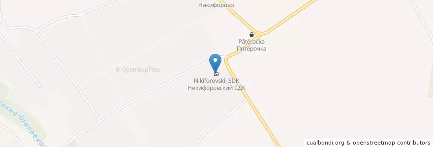 Mapa de ubicacion de Никифоровский СДК en Russie, District Fédéral Central, Oblast De Moscou, Городской Округ Щёлково.